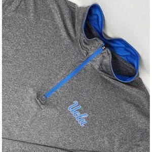 UCLA Bruins 1/4 Zip Long Sleeve Men's XL Gray Lightweight‎ Colosseum NCAA
